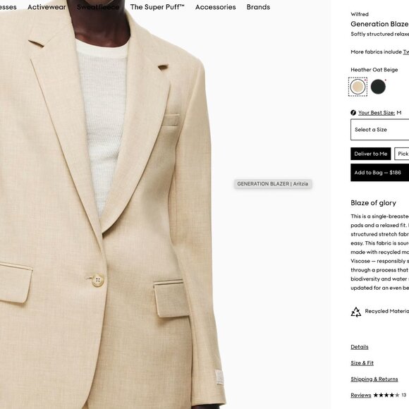 Wilfred Generation Blazer - Picture 1 of 5